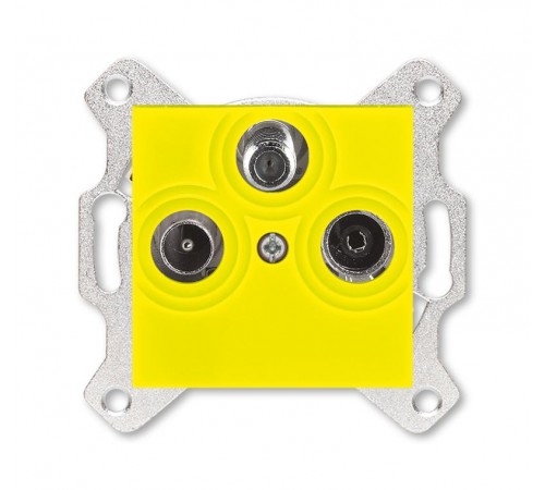ABB Levit Жёлтый Розетка TV-R-SAT единственная  5011H-A03303 64W  2CHH083303A6064  ABB
