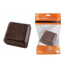 Выключатель 1-кл. открытой установки IP20 10А, бук "Ладога"   SQ1801-0027  TDM