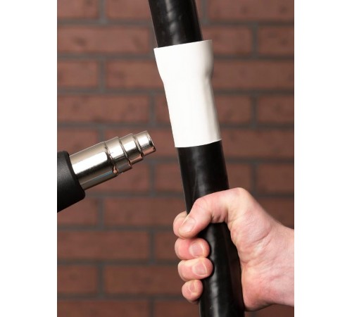 Термоусаживаемая трубка ТУТ нг 40/20 белая EKF PROxima  tut-40-w  EKF