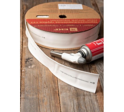 Термоусаживаемая трубка ТУТ нг 40/20 белая EKF PROxima  tut-40-w  EKF