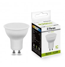 Лампа светодиодная, (11W) 230V GU10 4000K MR16, LB-760  38141  FERON