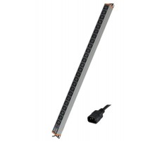 Блок распределения питания вертикальный для 19" шкафов,10A 24 Х С13,индикатор питания, вх. разъём С14  R5VIEC24PIC14  DKC