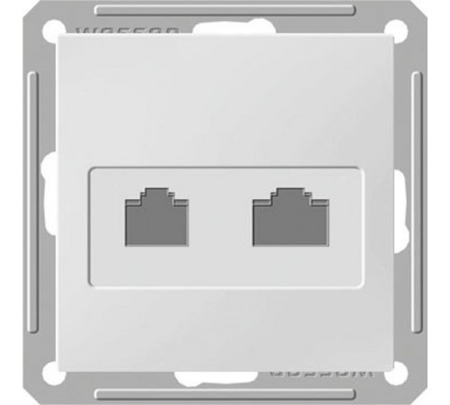 W59 Белый Розетка компьютерная 2-ая RJ45 кат.5e  RSI-251KK5E-1-86  SE