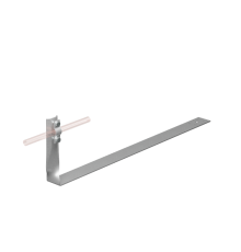 Черепичный держатель болтовой скрученный на обрешётку для прутка D6-10 мм L380 мм H100 мм HD  CDBS-L380-D6-10 HD  КМ - профиль