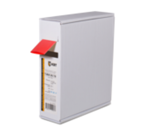 Термоусаживаемя трубка в евро-боксеT-BOX 12/6 красный (10м)  65622  КВТ