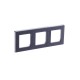 ABB Levit Сталь / дымчатый чёрный Рамка 3-ая  3901H-A05030 69W  2CHH015030A6069  ABB