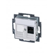 ABB Levit Жемчуг Розетка комп. RJ45 категория 5e и заглушка  5014H-A51017 68W  2CHH295117A6068  ABB