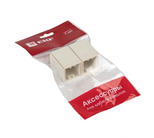 Соединитель (25х25) (4 шт) Plast EKF PROxima Белый    conw-25-25x4   EKF 