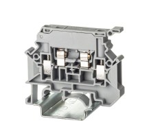 Клемма для предохранителя, винтовой зажим, 2 точки подключения, 4 кв.мм, серая TUR-4-HESI   DKC (ДКС)