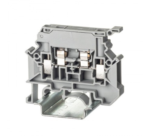 Клемма для предохранителя, винтовой зажим, 2 точки подключения, 4 кв.мм, серая TUR-4-HESI   DKC (ДКС)