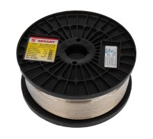 Трос стальной в ПВХ оплетке d=4,0 мм, прозрачный (бухта 100 м)  09-5240  REXANT