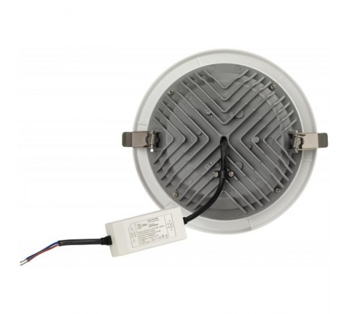 Светильник светодиодный встраиваемый даунлайт SDL-10-90-30K-W30 круглый 30Вт 3000K 2700Лм D195х65  Б0049699  ЭРА