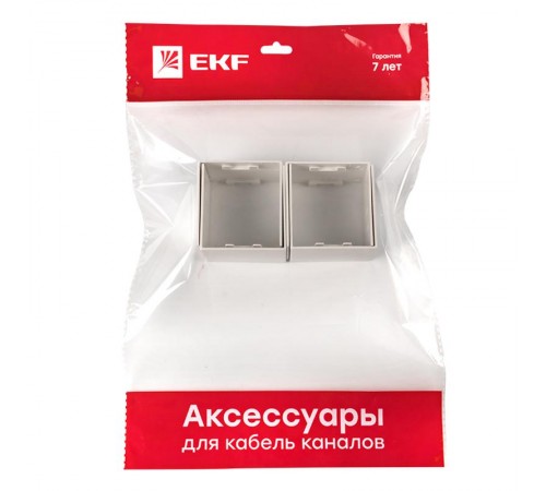 Соединитель (60х60) (4 шт) Plast EKF PROxima Белый    conw-60-60x4   EKF 