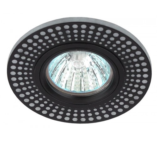Светильник точечный встраиваемый DK LD41 WH/BK декор cо светодиодной подсветкой MR16, белый/черный  Б0037383  ЭРА