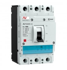 Выключатель автоматический AV POWER-1/3 100А 50kA ETU2.0  mccb-13-100-2.0-av  EKF