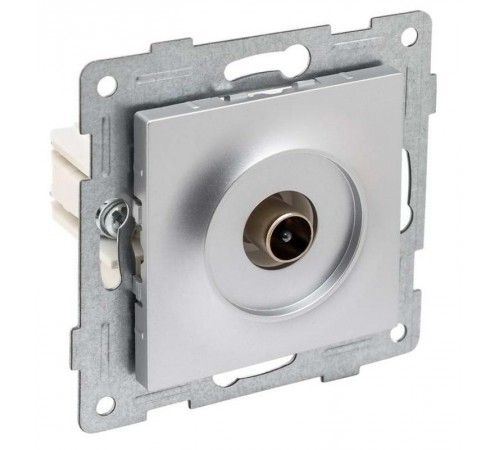 Ugra Механизм антенной розетки, одинарная, СУ, серебро  С11А1-004  GUSI Electric