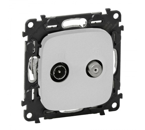 Valena ALLURE DIY Алюминий Розетка TV-SAT  753958  Legrand