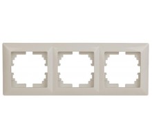 4-503-02 Intro Рамка на 3 поста, СУ, Solo, сл.кость  Б0043418  Intro