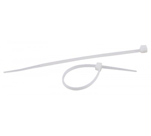 Кабельная стяжка 2,5х100 цвет белый (упак. 100 штук) (500/8000)  Б0048978  ЭРА