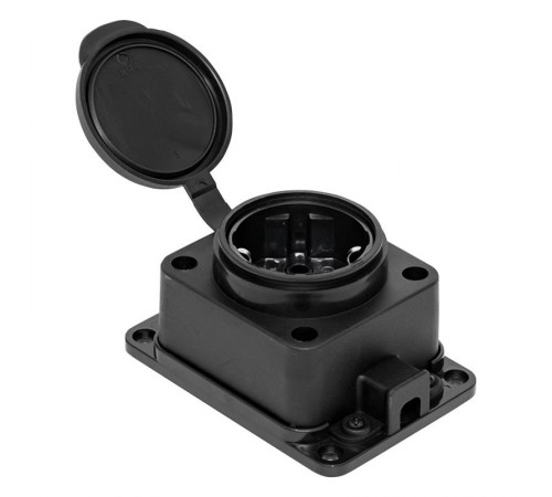 Розетка настенная с защитной крышкой каучуковая 230В 2P+PE 16A IP44 EKF PROxima  RPS-014-16-230-44  EKF