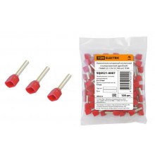 Наконечник штыревой втулочный изолированный (двойной) НШвИ (2) 1,5х12 (100 шт)   SQ0521-0007  TDM