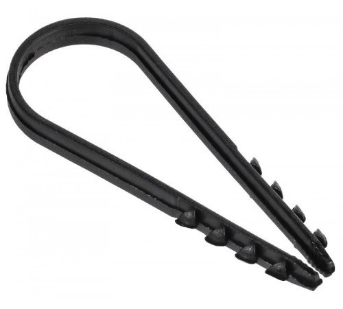 Дюбель-хомут 19х25мм круг. каб. нейл. черн. (100шт) GENERICA  UDH13-19-25-100-K02-G  GENERICA