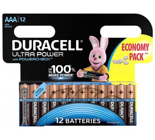 Батарейки Duracell LR03-12BL Ultra  Б0038767  Duracell