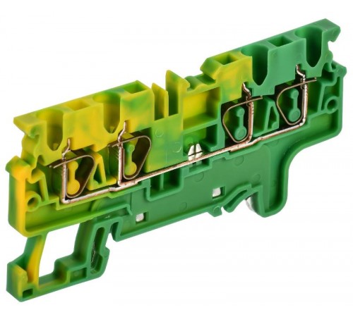 ARMAFIX Клемма пруж. CX2.5-4 PE 2,5мм2 4-конт. зазем.  AF-CT41-00-4-K52-002  IEK