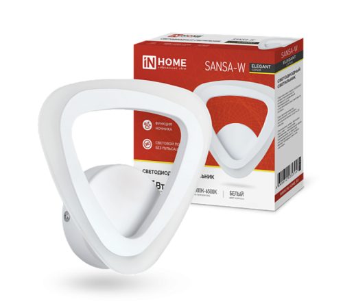 Светильник светодиодный бра ELEGANT SANSA-W 15Вт 230В 3000-6500K 1050Лм 600х85мм  4690612035307  IN HOME