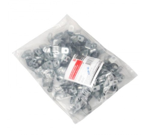 Скоба металлическая двухлапковая СМД d 21-22мм. (100шт.) EKF PROxima  sm-2-21-22  EKF