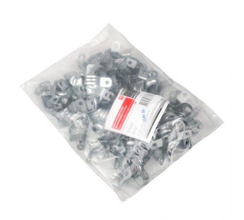 Скоба металлическая двухлапковая СМД d 21-22мм. (100шт.) EKF PROxima  sm-2-21-22  EKF