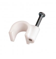 Крепеж кабеля круглый 8 мм, белый (упак. 20 шт)  07-4008-20  REXANT