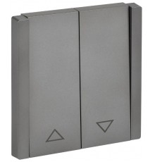 FORTE&PIANO Выключатель жалюзи 10А FP511 сталь  FP-V15-0-10-1-K46  IEK