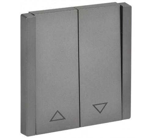 FORTE&PIANO Выключатель жалюзи 10А FP511 сталь  FP-V15-0-10-1-K46  IEK