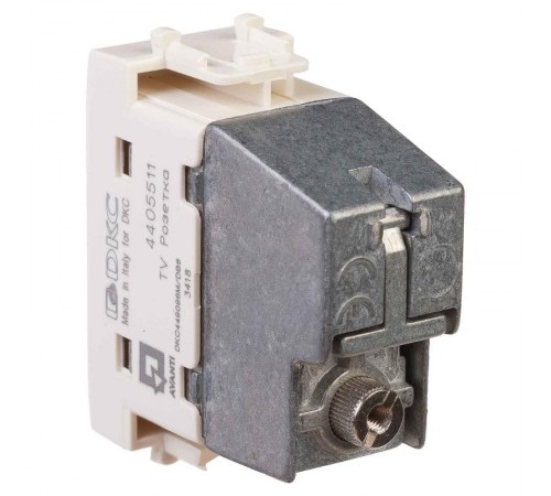 Розетка TV проходная модульная, "Avanti", "Ванильная дымка", 1 модуль  4405511  DKC