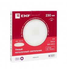 Умный потолочный светильник 230 мм 18W EKF Connect  sclwf-230-cct  EKF