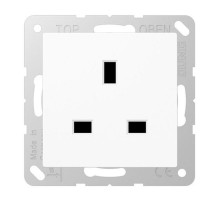 Розетка БС 2п+Е со шторками белая  A3521WW  Jung