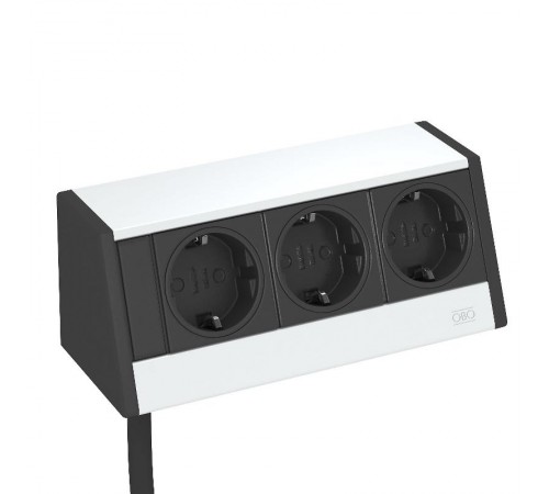 Укомплектованный настольный бокс DB (алюминий,серебристый) (DB-0B3 D3S)  6116939  OBO Bettermann