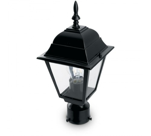 Светильник садово-парковый 4103 60W 230V E27 150*150*320мм черный ДИАМЕТР ОСНОВАНИЯ 45 ММ  11018  FERON