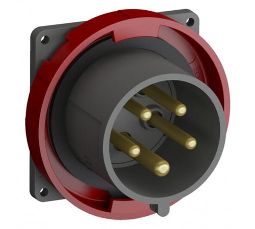 Вилка с прямым фланцем Easy&Safe 432EBU6W,32A,3P+N+E,IP67,9ч2CMA101285R1000 ABB