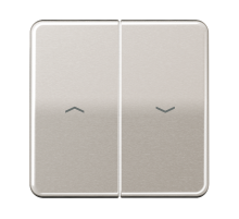 Клавиши для выключателя управления жалюзи 509VU и кнопки 539VU; платина  CD595PPT  Jung