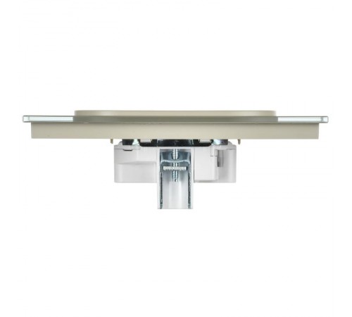 SKANDY Розетка 2-местная без з/к/ш стекло 10А SK-R03B беж.  SK-R20-10-K10  IEK