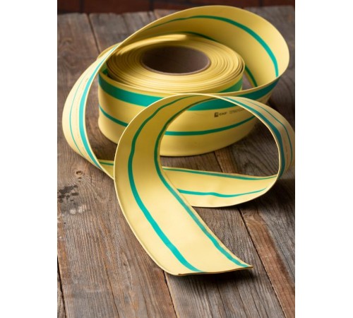 Термоусаживаемая трубка ТУТ нг 50/25 жел-зел EKF PROxima  tut-50-yg  EKF