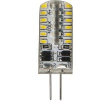 Лампа светодиодная LB-422 (3W) 12V G4 4000K капсула силикон 11x38mm  25532  FERON