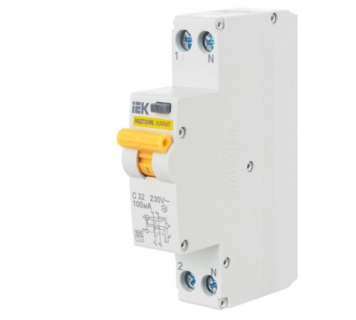 Выключатель автоматический дифференциального тока АВДТ32МL С32 100мА KARAT  MVD12-1-032-C-100  IEK