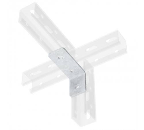 Уголок одиночный удлиненный 92 мм, INOX 304  IBMC1012C  DKC