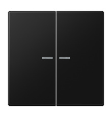 Клавиша для KNX кнопки, 2 группы, с окошком и символами"стрелки"; дюропласт; черный матовый  LS102KO5SWM  Jung