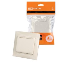 Розетка 2П+З 16А 250В IP44 с крышкой сл. кость "Лама"  SQ1815-0126  TDM