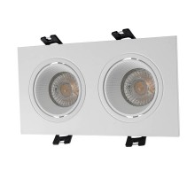 Светильник светодиодный встраиваемый DK3072-WH , IP20, 10Вт, GU5.3, LED, белый/белый, пластик  DK3072-WH  DENKIRS