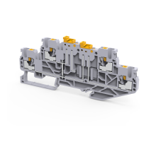 Клемма 2х-ярусная push-in OptiClip CPDLK-2,5-2L-MT-N-I-S-серый  331874  КЭАЗ